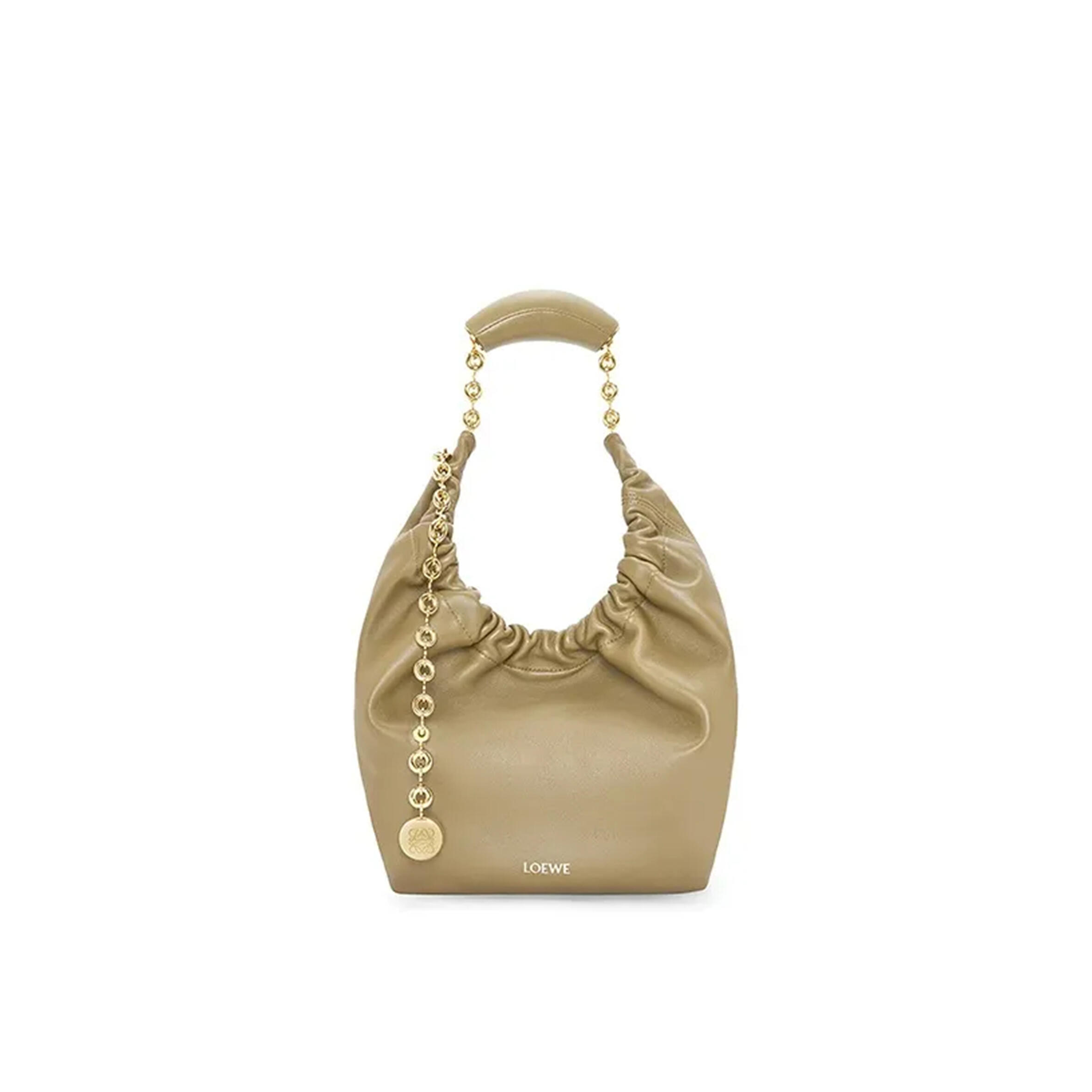 L0ew* small soft nappa sheep leather squeeze bag a914nchx01-9584 (29*24*10.5cm)